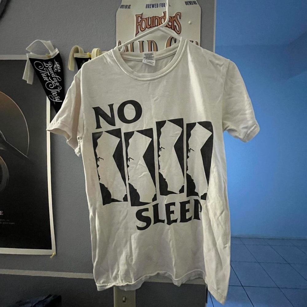 No Sleep Records Black Flag rip tee Sz S